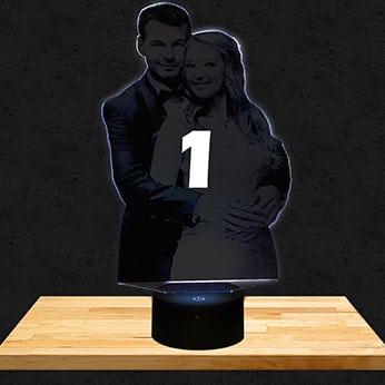 Lampe Personalisiert Konturschneiden
