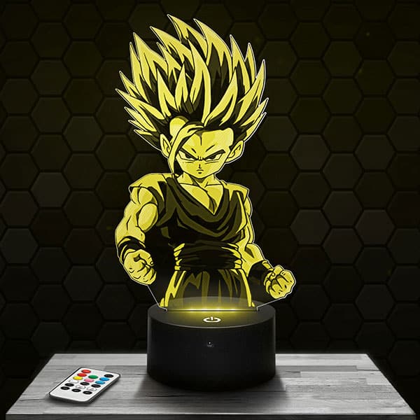 lampe-3d-dragon-ball-z-sangohan Lampe 3D Dragon Ball Z - Sangohan avec socle au choix !