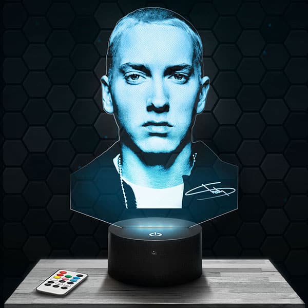 lampe-3d-eminem Lampe 3D Eminem avec socle au choix !