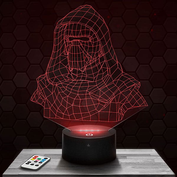 lampe-3d-star-wars-kylo-ren Lampe 3D Star Wars Kylo Ren avec socle au choix !