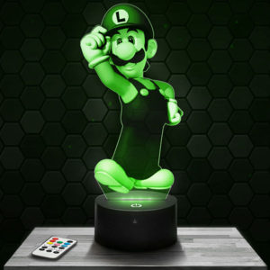 Lampe 3D Luigi - Super Mario avec socle au choix !
