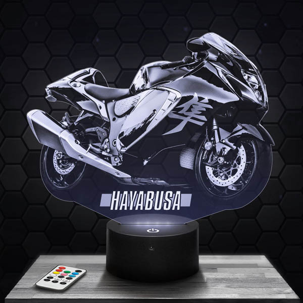 lampe-3d-suzuki-hayabusa-moto-600