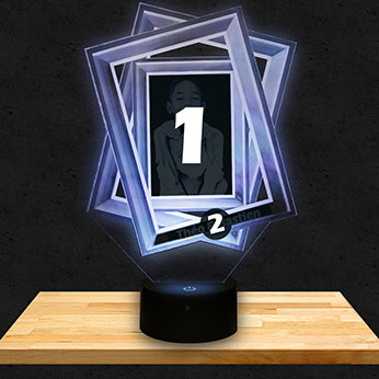 Lampe Personalisiert 3 Rahmen