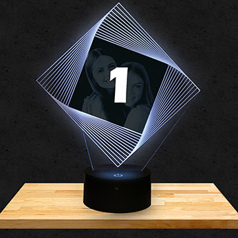 Lampe Personalisiert Raute Illusion