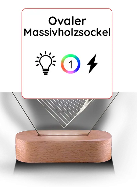 socle lampe oval